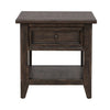 Paradise Valley Rectangular End Table in Saddle Brown image