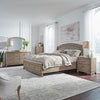 Liberty Furniture Avalon Nightstand with Charging Station in Burnished Beige