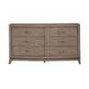 Liberty Furniture Avalon 6 Drawer Dresser in Burnished Beige
