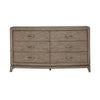 Avalon 6 Drawer Dresser in Burnished Beige