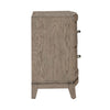 Avalon Nightstand with Charging Station in Burnished Beige