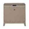 Avalon Nightstand with Charging Station in Burnished Beige