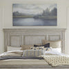 Liberty Furniture Heartland King Panel Bed in Antique White