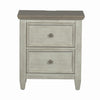 Heartland 2 Drawer Nightstand w/ Charging Station in Antique White