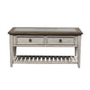 Heartland Rect Ceiling Tile Cocktail Table in Antique White