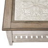 Heartland Rect Ceiling Tile Cocktail Table in Antique White