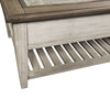 Heartland Rect Ceiling Tile Cocktail Table in Antique White