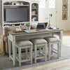 Liberty Heartland Console Bar Table in Antique White