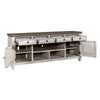 Liberty Heartland 76" Tile TV Console in Antique White