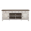 Liberty Heartland 76" Tile TV Console in Antique White