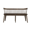 Midland Falls Spindle Back Bench in Rustic Brown