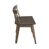 Midland Falls Spindle Back Bench in Rustic Brown