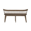 Midland Falls Spindle Back Bench in Rustic Brown