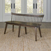 Liberty Furniture Midland Falls Spindle Back Bench in Rustic Brown image