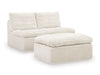 Fannin Armless Chair with Ottoman - Ashton Home Furniture (GA)