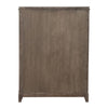 Belmar 5 Drawer Chest in Washed Taupe and Silver Champagne
