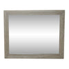Belmar Mirror in Washed Taupe and Silver Champagne