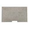 Belmar 3 Drawer Nightstand in Washed Taupe and Silver Champagne
