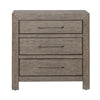 Liberty Furniture Skyview Lodge Nightstand with Charging Station in Cobblestone