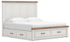 Ashley Savonport King Panel Storage Bed — Plus