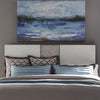 Liberty Furniture Mirage King Travertine Panel Bed in Wirebrushed White