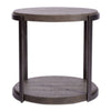 Modern View Round End Table in Gray image