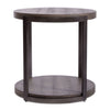 Modern View Round End Table in Gray