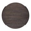 Modern View Round End Table in Gray