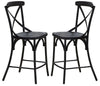 Liberty Furniture Vintage Dining Series X-Back Counter Chair in Black (Set of 2) image