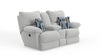 Lenny Power Lay Flat Reclining Console Loveseat