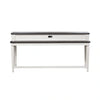 Allyson Park Console Bar Table in Wirebrushed White image
