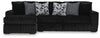 Midnight-Madness Sectional Sofa with Chaise