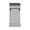 Magnolia Manor Bar Cart in Antique White & Weathered Bark EST SHIP TIME APPX 4 WEEKS image