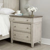 Ivy Hollow 3 Drawer Bedside Chest w/ Charging Station in Weathered Linen image