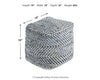 Chevron Pouf