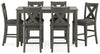 Caitbrook Counter Height Dining Table and Bar Stools (Set of 7)