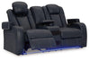 Fyne-Dyme Power Reclining Loveseat with Console