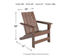 Emmeline 2 Adirondack Chairs with Tete-A-Tete Table Connector