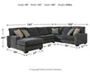 Tracling 3-Piece Sectional with Chaise