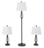 Brycestone Floor Lamp with 2 Table Lamps