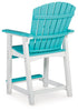 Eisely Outdoor Counter Height Bar Stool (Set of 2)