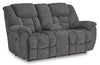 Foreside Reclining Loveseat with Console