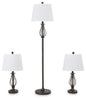 Brycestone Floor Lamp with 2 Table Lamps image