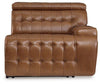 Temmpton Power Reclining Sectional Loveseat with Console