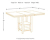 Haddigan Counter Height Dining Extension Table