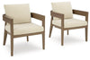 Serene Bay Outdoor Dining Arm Chair with Cushion (Set of 2) image