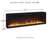 Camdill 80" TV Stand with Electric Fireplace