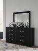 Maeling Dresser and Mirror