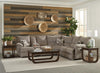 Catnapper Elliott 2pc Power Lay Flat Reclining Sectional in Pewter - Ashton Home Furniture (GA)