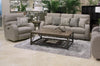 Catnapper Furniture Liam Power Headrest Power Lay Flat Reclining Sofa in Concrete/Storm